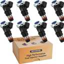 12580681 GM19421333 Fuel Injectors,Compatible w/Chevy 4.8L 5.3L Tahoe Silverado 1500 Express 2500 2007 2008 2009,Compatible w/GMC 4.8L 5.3L 6.0L Yukon Xl Sierra 1500,|2 Holes| |Set of 8|