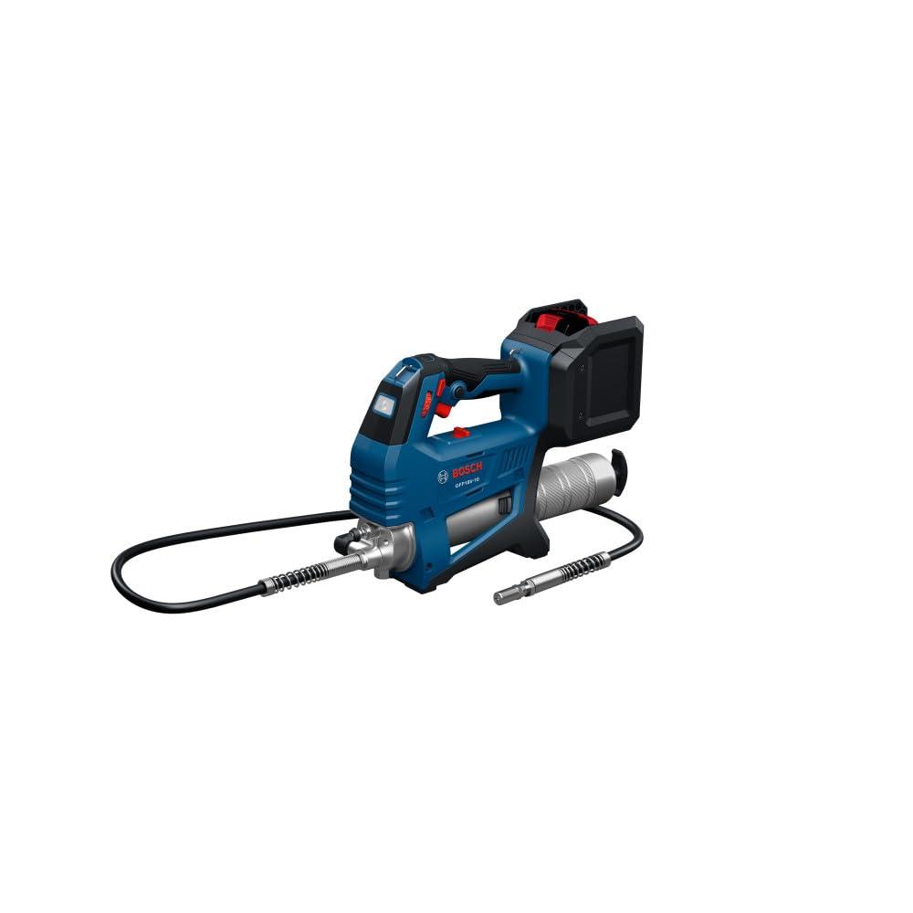 BOSCH GFP18V-10N 18V Grease Gun 10,000 PSI Max Pressure Brushless Motor Portable Greasing Tool for Automotive & Heavy Equipment (Bare Tool)