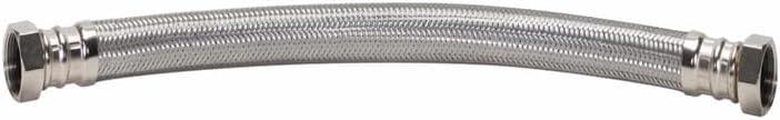 Fluidmaster B1H18 Water Heater Connector, Braided Stainless Steel - 3/4 Female Iron Pipe x 3/4 Female Iron Pipe, 18-Inch Length