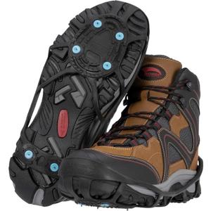 Due North Everyday G3 Ice Cleats for Shoes & Boots - Traction Spikes for Men & Women to Improve Grip on Snow & Ice (Small-Medium)