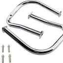 AIRCMT 1 Pair Rear Highway Bars Saddlebag Crash Bars Engine Guards for Indian Chief Vintage Chieftain 2014-2021 Roadmaster 2015-2021 Dark Horse Springfield 2016-2021 Challenger 2020 (Chrome)