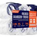 Packing Tape, 12 Rolls Clear Heavy Duty Packaging Tape with Dispensers for Packing, Shipping, Moving and Mailing, Thicker Sealing Tape-1.88" x 65 Yards Per Roll, 780 Total Yards