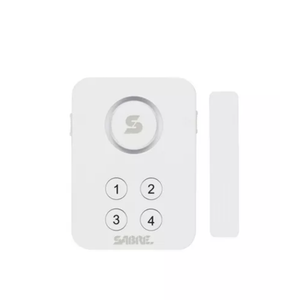 Sabre Elite Door Alarm: Security Sensor for Doors & Windows, Battery Operated, Travel Friendly, White
