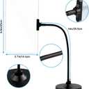 Magnifying Glass with Stand, 10"x6" Flexible Gooseneck Magnifying, Large Page Magnifier for Reading Small Prints & Low Vision Seniors with Aging Eyes