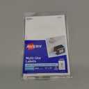 Avery Removable Labels, 1/2" x 3/4", White, 6 Packs for 6,048 Total (45418)