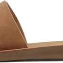 Soda Shoes Efron-S Women Flip Flops Basic Plain Slippers Slip On Sandals Slides Casual Peep Toe Beach (8.5, Tan)