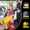 Gusil Money Gun Shooter Cash Cannon Bills Gun Make It Rain Toy Gun,Handheld Spary Cash Gun for Game Movies Party Supplies