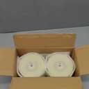 Flameless Flickering 4" x6" Real Wax Ivory Remote Candles with Candle Grease, Pack of 2 Timer LED Battery Operated Fake Warm Light Pillar Candles for Home, Banquet, Ceremony Decoration