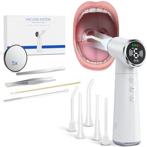 Upgraded Electric Tonsil Stone Remover – Gentle Precise and Safe Removal with 3-Type Adjustable Suction & LED Light – Food-Grade Material,Rechargeable & Waterproof