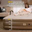 Naturehike Air Mattress Compact King with Built in Pump, 15" Raise Blow Up Luxury Mattress, 992 lbs Max Support, Fast 2Mins Portable Colchone Inflable Mattress, Cordless Air Bed for Home & Camping
