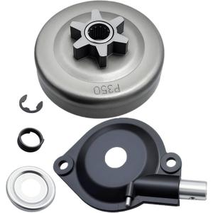 3/8" 6T Sprocket Clutch Drum Kit Fit for Poulan Pro P3314 P3416 P3816 PP4218A P3516PR PP3516AVX P4018WT PP4218AVX 4218AVX, Chainsaw Maintenance Replace 501628301 530057905