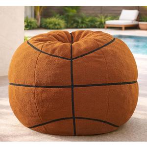 Sports Basketball Bean Bag Chair - Giant Bean Bag Chairs for Adults and Kids - Oversized Bean Bag Sofa Couch with Filler - Plush BeanBag Furniture for Living Room Bedroom Dorm Office - 44 Inch Green