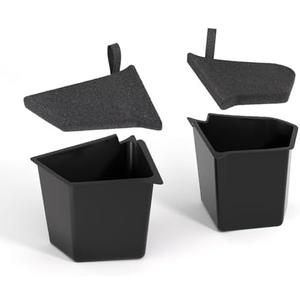 VIHIMAI Tesla Model Y Trunk Storage Bins for 5-Seater 2022-2025, Rear Trunk Organizer TPE Waterproof Trunk Storage Bins Side Box with Lids for Tesla Model y Accessories