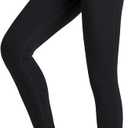 Dragon Fit Compression Yoga Pants Power Stretch Workout Leggings with High Waist Tummy Control (Large, Black/Full Length)