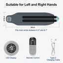 Cordless Wrist Heating Pad with Pulse Massage, 3-Temperature & 19 Modes for Hand & Wrist Pain Relief, Electric Heat Wrap Soothes Sore Muscles from Typing, Gaming, Sports & Daily Use, Fits Both Hands