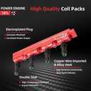 Upgraded Ignition Coil Pack and 4x Iridium Spark Plug for 1.4L 1.8L L4 2011-2021 Chevy Cruze Sonic Trax Volt Buick Encore, Fits Cadillac ELR Replaces UF669 D521C 55577898