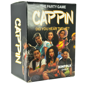 Kinfolk Cappin Bold Adult Drinking Card Game of Truths and Lies, Challenge Your Bluffing Skills, and Honor Black Excellence While Sharing Unfiltered Fun