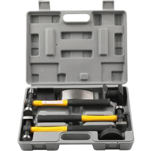 HFS(R) 7 Pcs Set Auto Body Fender Repair Tool Hammer Dolly Set