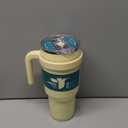 Reduce 40 oz Stainless Steel Tumbler with Handle - Dual-Wall Vacuum Insulated Travel Mug, Sweat-Proof Lid & Reusable Straw - Keeps Drinks Cold for 24 Hrs, Fits Cupholders, Dishwasher Safe -Pina Colada