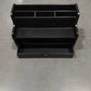 Dhmkfly Mail Organizer Countertop, 4 Slots Desk Organizer with Drawer and Shelf, Wooden Mail Sorter for Desk, Desktop File Holders for Storage Pens, Envelopes and Bills