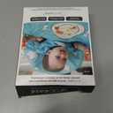 grabease Allover Waterproof Bib for Self-Feeding Infants and Toddlers, Machine Washable, Ages 6-24 Months (Teal)