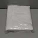 Amazon Basics Lightweight Wrinkle-Resistant Microfiber 3 Piece Duvet Cover Set with Zipper Closure, Full/Queen, Bright White