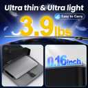 CIDETTY New Upgrad Laptop Screen Extender Monitor Portable, Ultra Light & Thin Triple Portable Monitor for Laptop 1080P FHD IPS Display for 13-17" Laptop, Plug & Play Compatiable with Win/Mac/Chrome