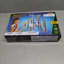 Meland Marble Run - 132Pcs Marble Maze Game Building Toy for Kid, Marble Track Race Set & STEM Learning Toys for Boy Girl Age 3 4 5 6 7 8 9+ (102 Translucent Marbulous Pcs & 30 Glass Marbles)