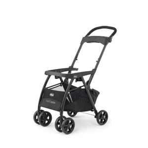 Chicco KeyFit Caddy Frame Stroller, Accepts All Chicco Infant Car Seats, Adjustable Handle, Parent Tray, Black/Black