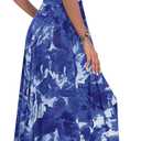 AUSELILY Womens Summer Dress 2025 Sleeveless V Neck Formal Party Evening Cocktail Long Dress with Pockets (Black, L)