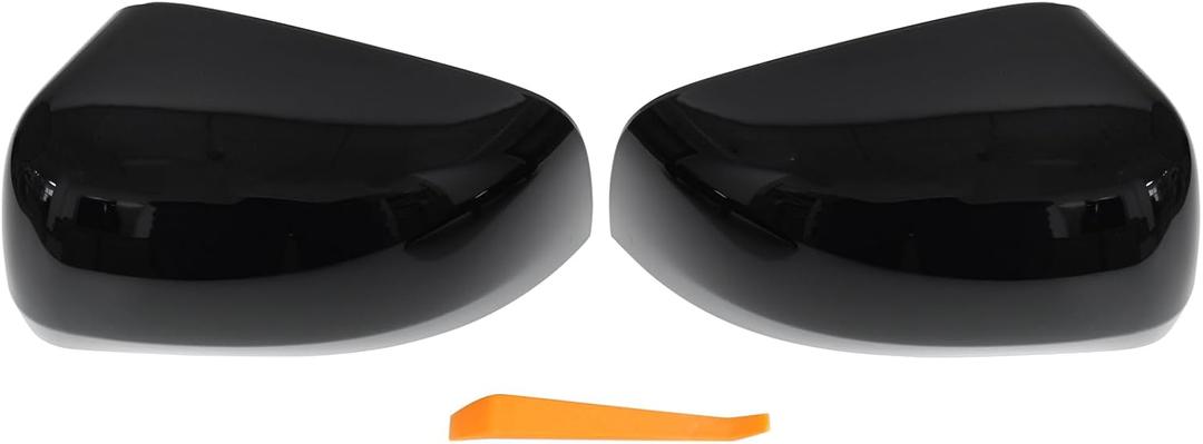MOTOKU Side Mirror Cover Gloss Black for Jeep Grand Cherokee 2011-2021 Dodge Durango 2011-2024