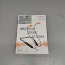 HomeSpot Noise Reduction Wireless Neckband Headphones with Qualcomm aptX HD, 27dB NRR, CVC Noise Cancelling Mic & Controls and 20H Playtime for Work Safety OSHA Compliant - Blue Wire Orange Earbuds