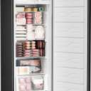Upright Freezer 7 Cu Ft, Stand Up Freezer, Convertible Upright Freezer/Refrigerator, 5 Adjustable Shelves, Reversible Door, Large Capacity Upright Fridge for Garage, Apartment, Kitchen