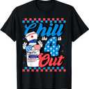 Chill The 4th Out Nurse 4th Of July ICU Nursing Pharmacist T-Shirt (2XL, Black)