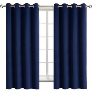 Curtains Navy  45x43