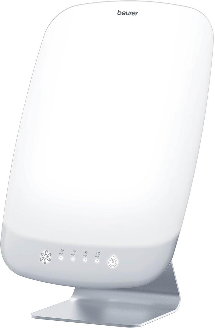 Beurer TL95 Light Therapy Lamp with 10,000 Lux, Extra Bright Lamp with Sunshine Like LED and 6 Dimmer Levels, Memory Function and Timer