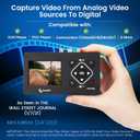 ClearClick Video to Digital Converter 2.0 (Second Generation) Mini Edition - Record Video from VCR's, VHS Tapes, AV, RCA, Hi8, Camcorder, DVD, Gaming Systems [Requires Working VCR/Camcorder & Tapes]