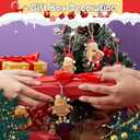 2 x Thyle 12 Pcs Potato Christmas Ornament Set Wooden Christmas Tree Decorations Potato Hanging Ornaments with Hanging Rope for Xmas Holiday Party Supplies