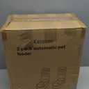 Automatic Dog Cat Feeder and Water Dispenser Gravity Food Feeder and Waterer Set with Pet Food Bowl for Small Medium Dog Puppy Kitten, Large Capacity 1 Gallon x 2 (Green)