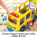 Fisher-Price Little People Toddler Toy Big Yellow School Bus & Community Heroes Set, Musical Pull-Along Vehicle & 9 Figures for Kids Ages 1+ Years, Large