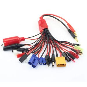 RC Convert Cable 19 in 1 Charger Splitter Lipo Battery Adapter Octopus for JST/FUTABAS/T-Plug/XT90/EC3/EC5/TAMIYAS - Quadcopter Car