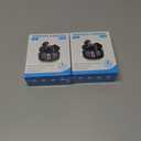 2 x Studio-Quality Wireless Ear Buds with Deep Bass & Enhanced Audio Clarity, Bluetooth 5.4, 10-Year Lifespan Earbuds, ENC Noise Cancelling Calls, Secure Fit Memory Foam Tips, IPX6 Waterproof (Black)