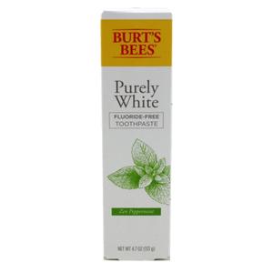 Burts Bees Toothpaste Purely White 4.7 Ounce Zen Peppermint (Pack of 3)