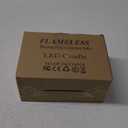 Retisee 2 Pcs Purple Glitter Flameless Candles, 3.5'' x 5'' Realistic Artificial Metallic Flame LED Candles Battery Operated Candle with Remote for Halloween, Christmas, Wedding, Birthday