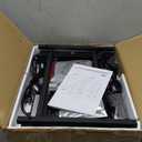 TUTOTAK Small Narrow LED End Table with Charging Station, Side Table Outlets, Nightstand with 2 Cloth Drawers, Set of 2, Couch Table, for Living Room, Bedroom, Bedside, Black TB01BK056