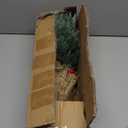 Realistic-Feel PE 24 Inch/2FT Small Tabletop Christmas Tree with Timer 40 Lights Battery Powered Cedar Norfolk Pine Tree 30 Red Berry 10 Pinecones Artificial Xmas Mini Xmas Tree Table Indoor Decor