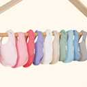 10-Pack Solid Color Baby Bibs Soft Absorbent Drool Bibs with Adjustable Snaps for Infants Toddler