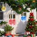 SOLPEX 12 Pack Solar Outdoor Lights Decorative, Hanging Christmas Decoration Solar Light Outdoor Solar Powered Waterproof Lights, Hanging Globe Light for Garden, Yard, Patio, Lawn(Color Changing)
