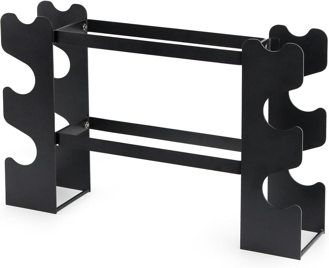 Small Dumbbell Rack Stand Only - Iron Weight Stand Holder Storage for Dumbbells (without Rubber Covers, black)