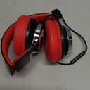 Over Ear Headphones Wired, AC01 Corded Stereo Headsets with Microphone Volume Control for Adults Teens Kids 3.5mm Jack for Chromebooks, Laptop, Computer, Tablets, Travel (Black Red)